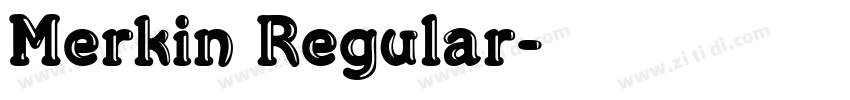 Merkin Regular字体转换